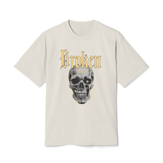BROKEN BONEZ - SKULL Graphic Oversized Loose Faded Tee (AS colour Affiliated)