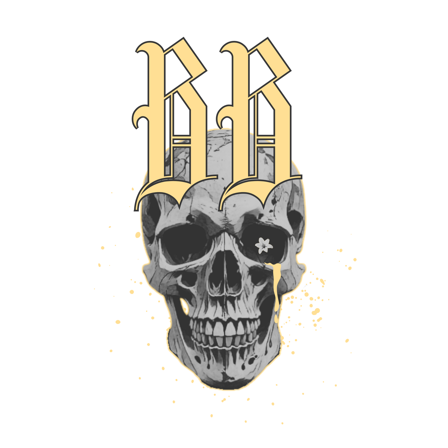 BROKEN BONEZ - SKULL Graphic Oversized Loose Faded Tee (AS colour Affiliated)